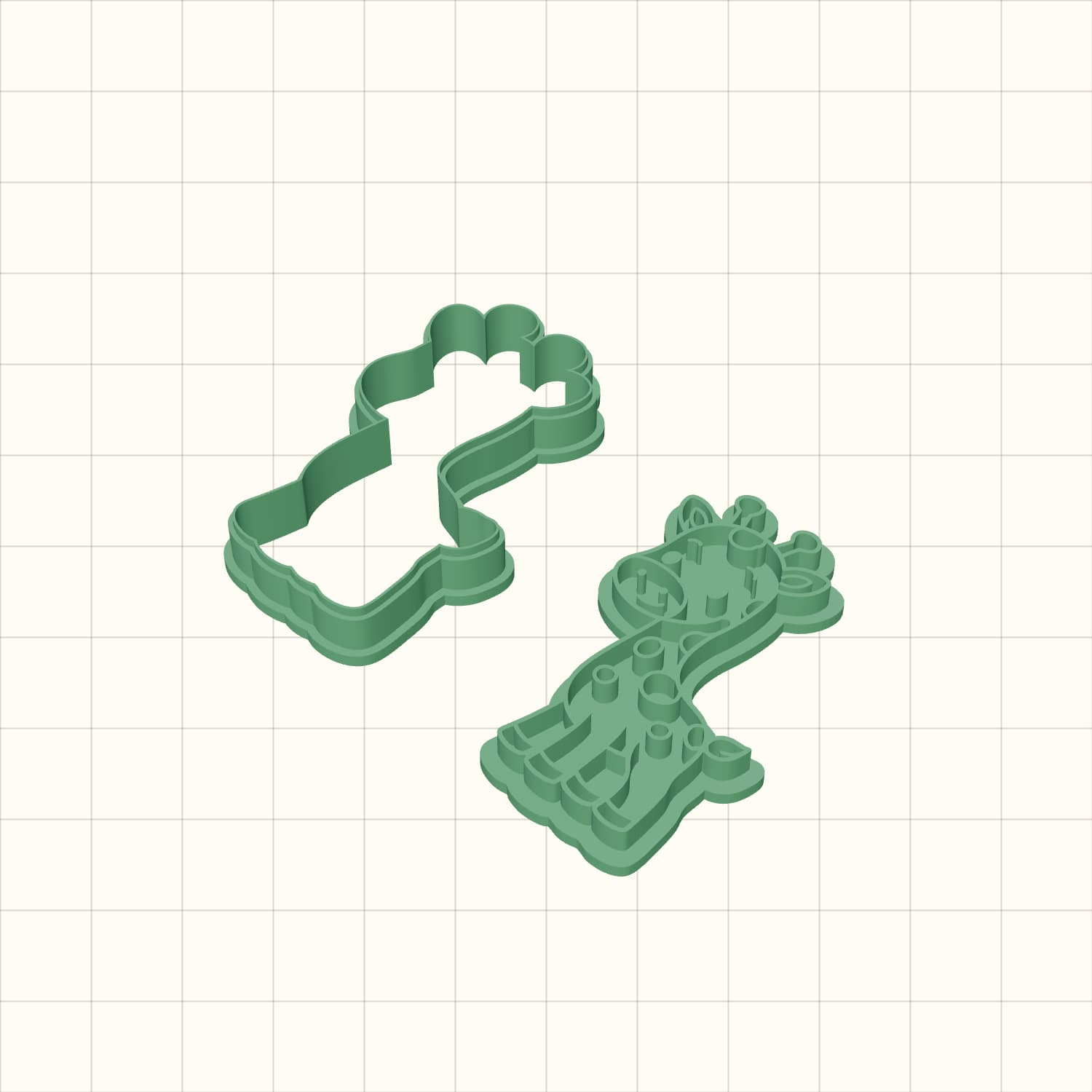 Cute Giraffe Cookie Cutter STL Cute Giraffe Cookie Cutter STL