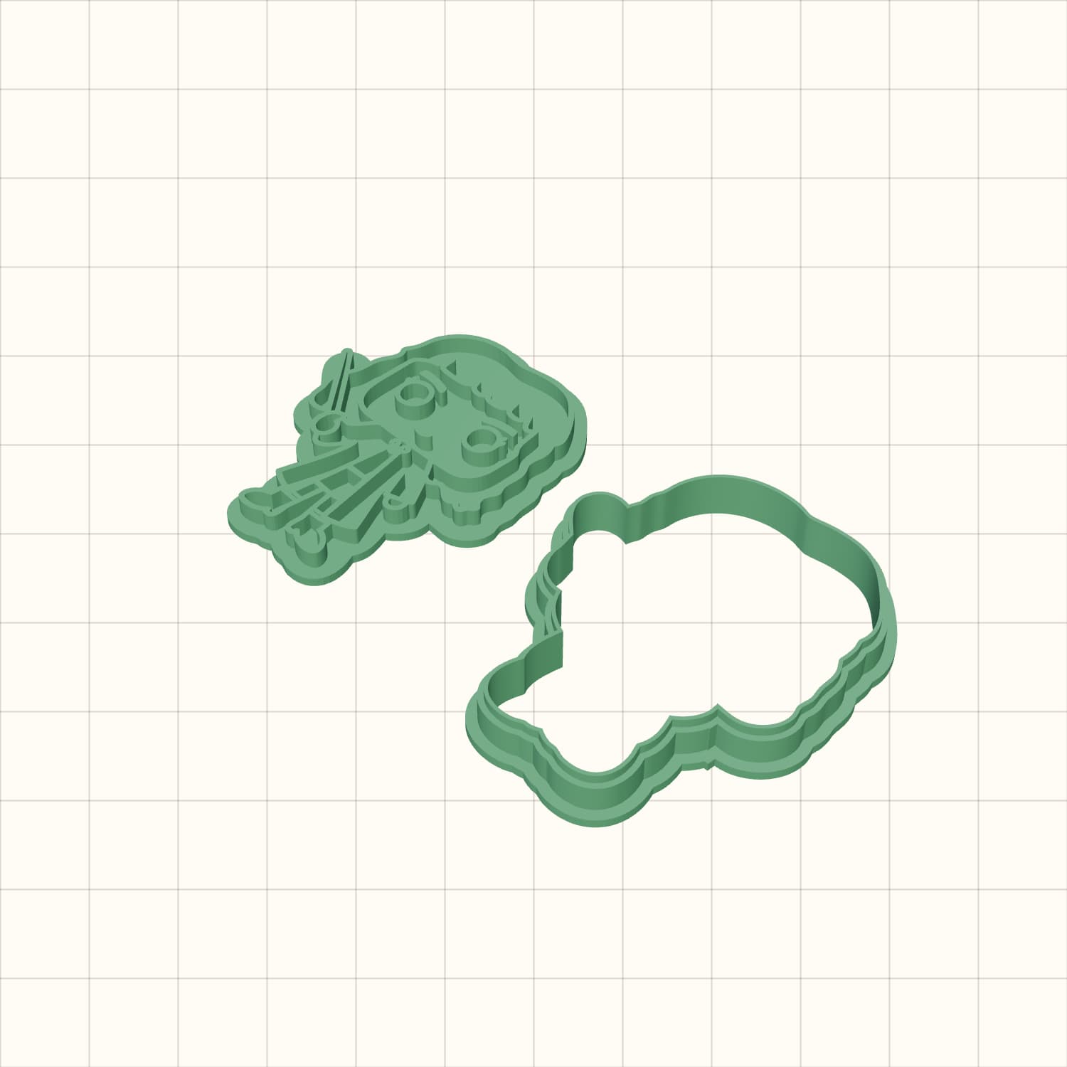 Cute Girl Character Cookie Cutter STL Cute Girl Character Cookie Cutter STL