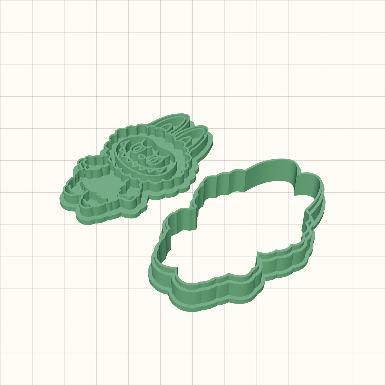 Labubu Cookie Cutter STL Labubu Cookie Cutter STL