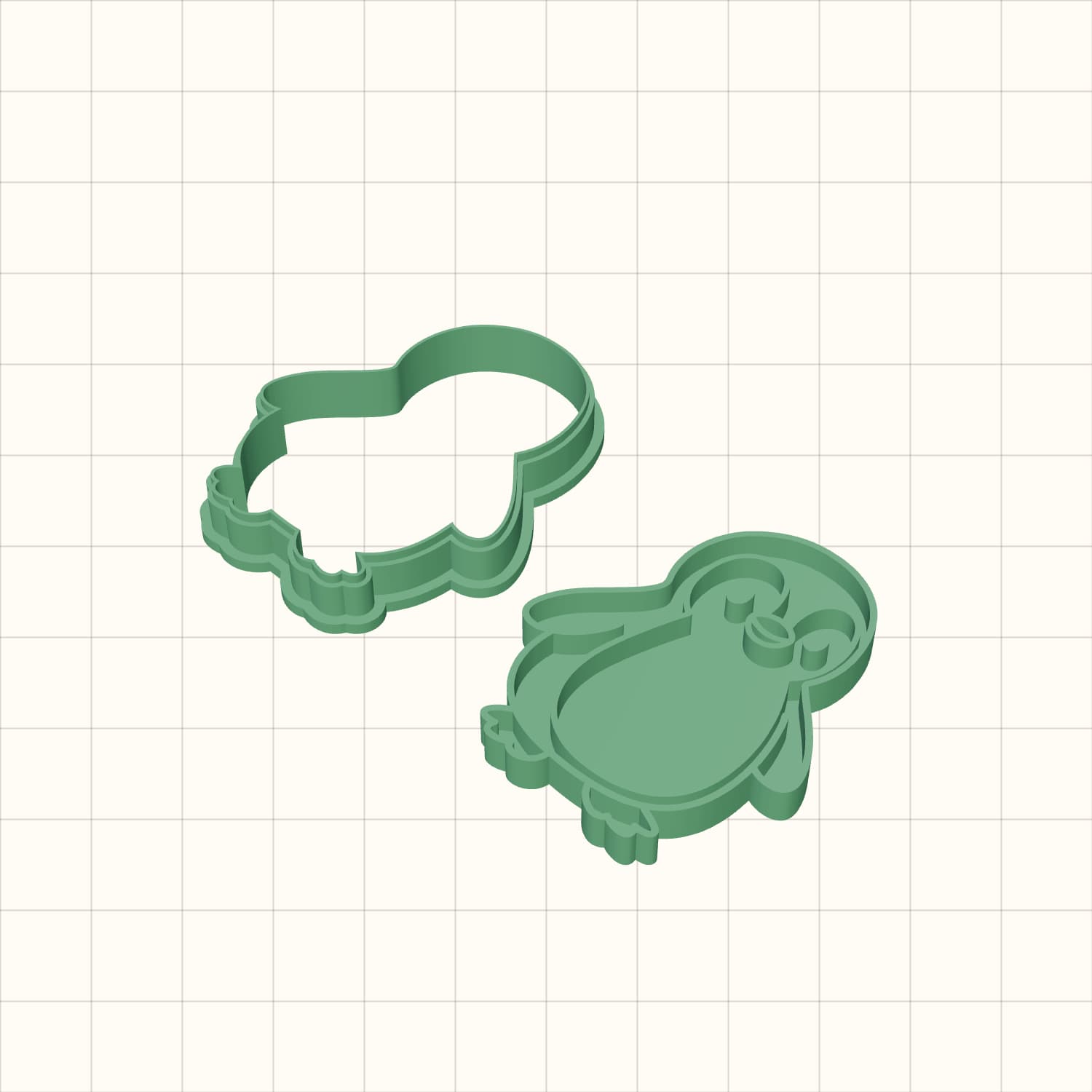 Cute Penguin Cookie Cutter STL Cute Penguin Cookie Cutter STL