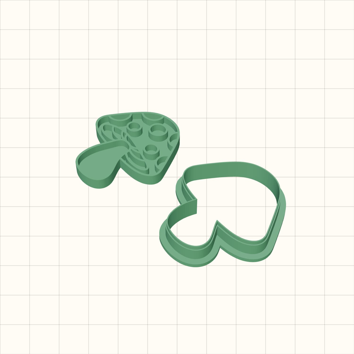 Detailed Mushroom Cookie Cutter STL Detailed Mushroom Cookie Cutter STL