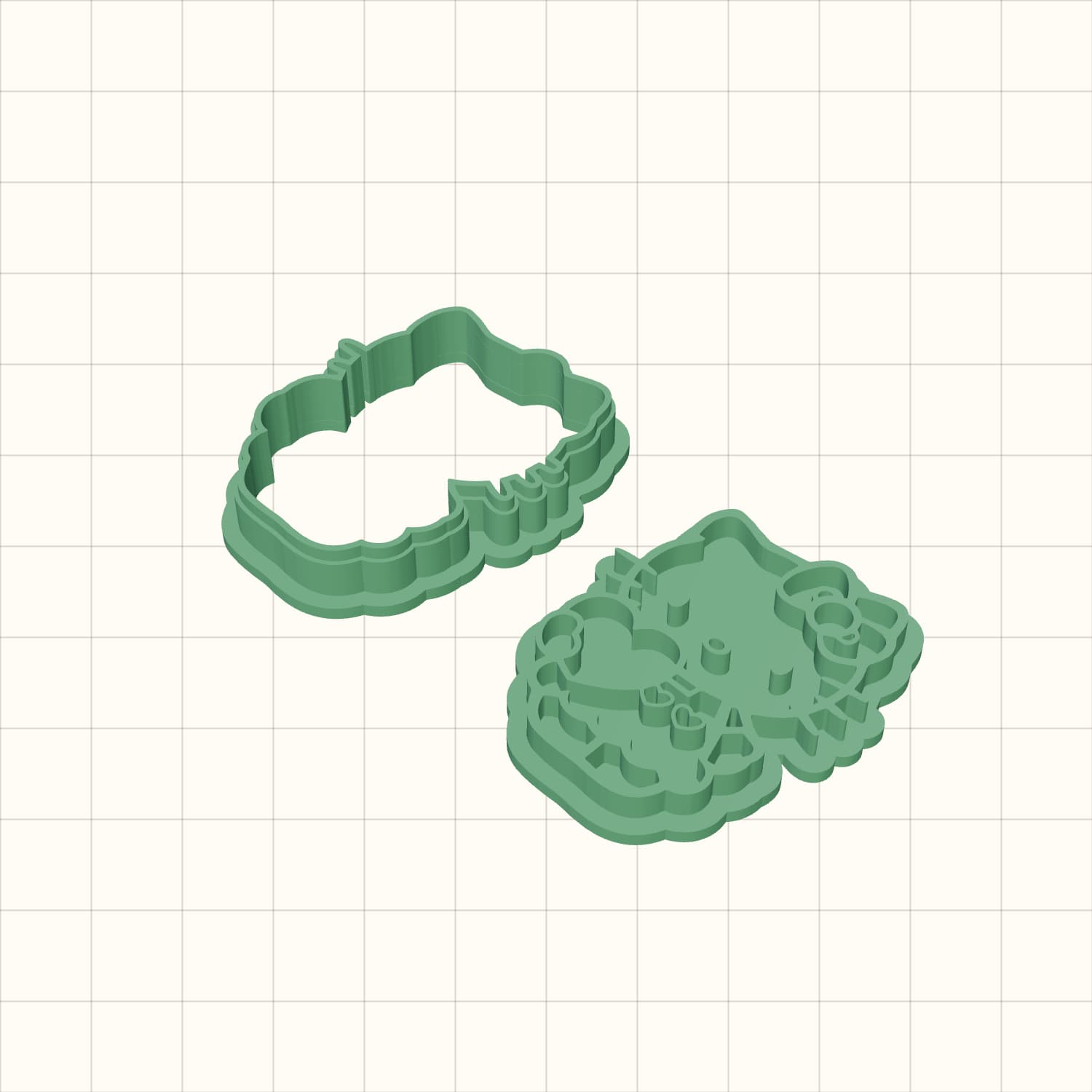 Love Kitty Cookie Cutter STL Love Kitty Cookie Cutter STL
