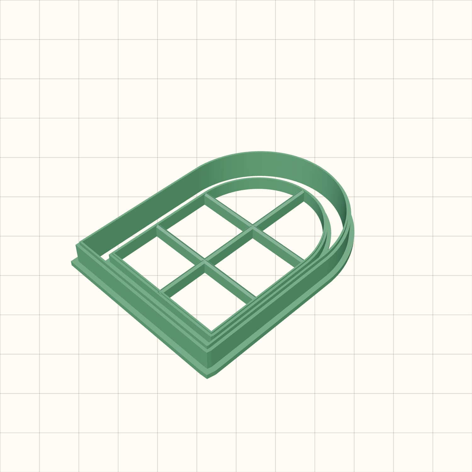 Double Window Clay Cutter STL Double Window Clay Cutter STL