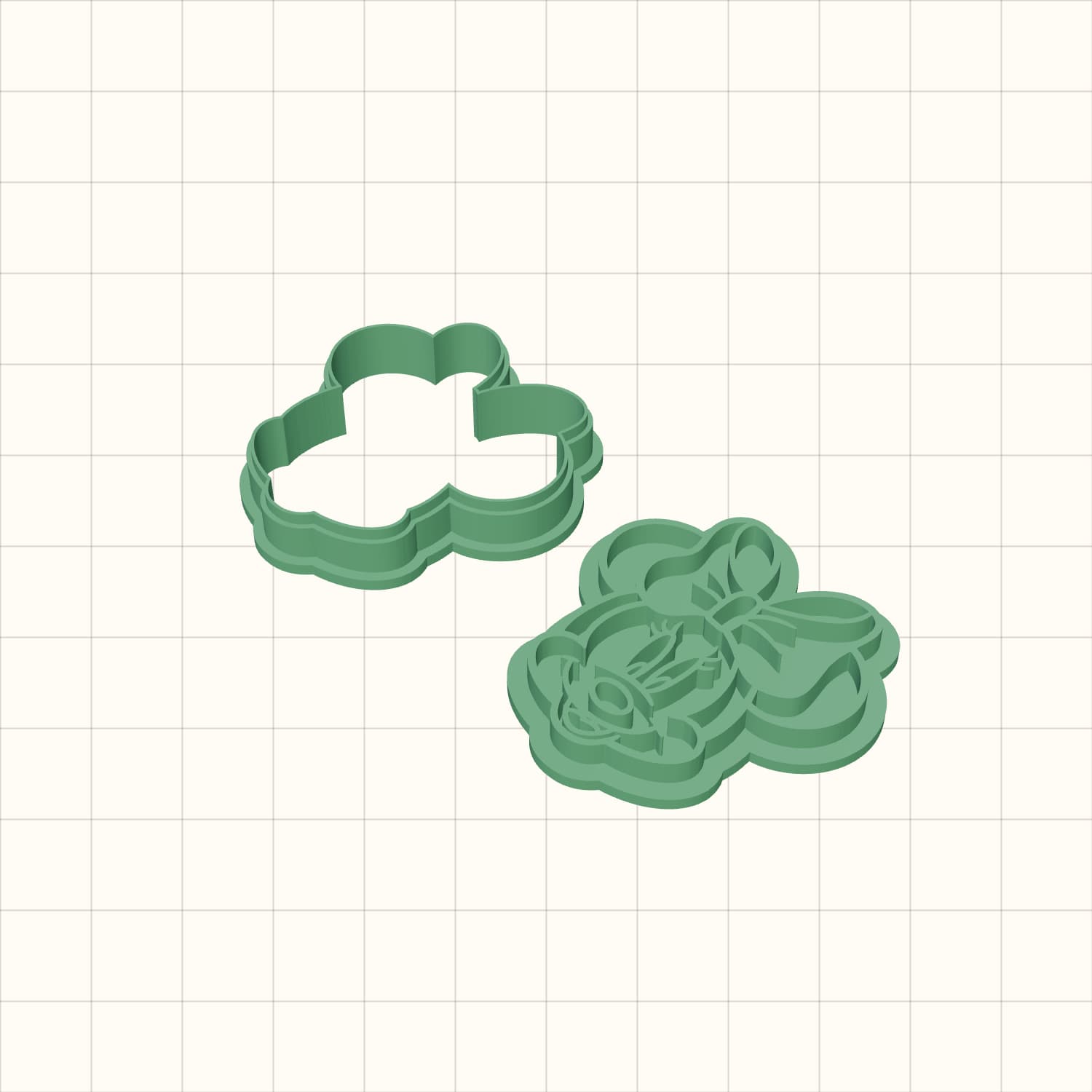 Minnie Mouse Cookie Cutter STL Minnie Mouse Cookie Cutter STL